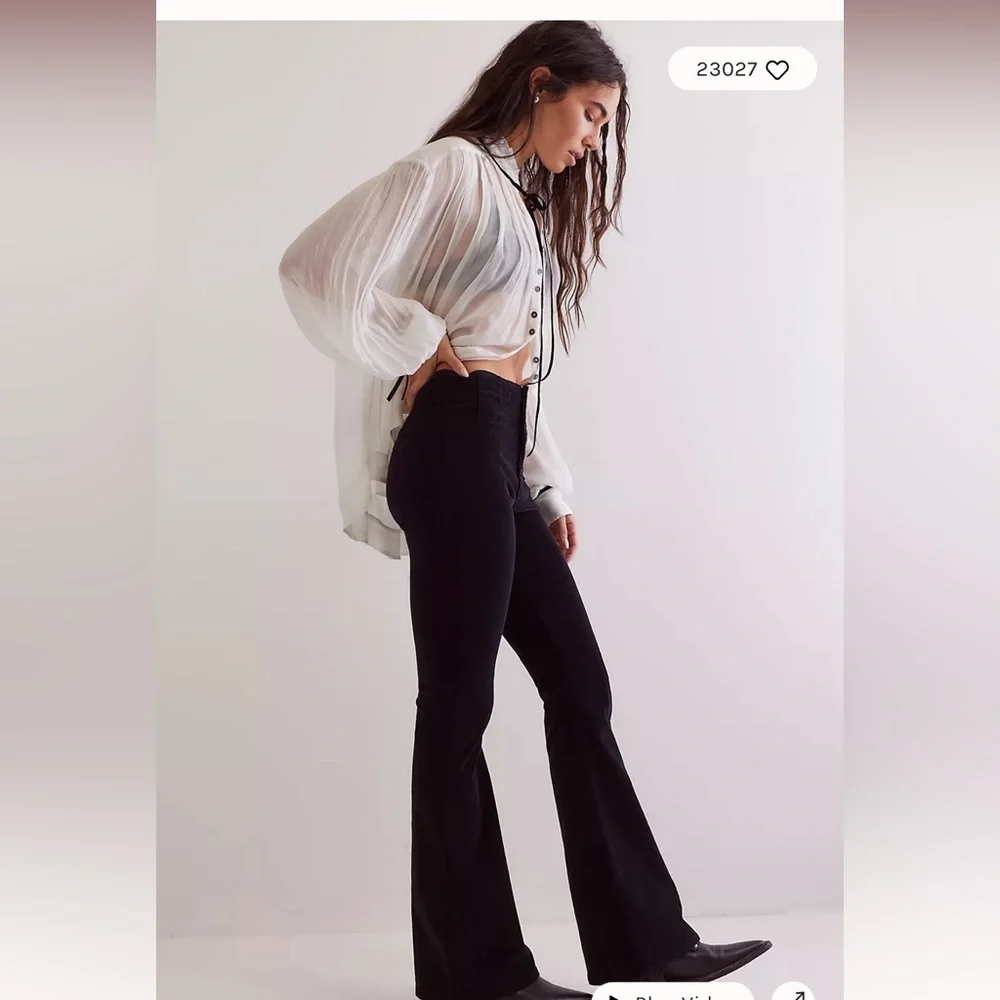 We The Free Jayde Cord High Rise Flare Jeans